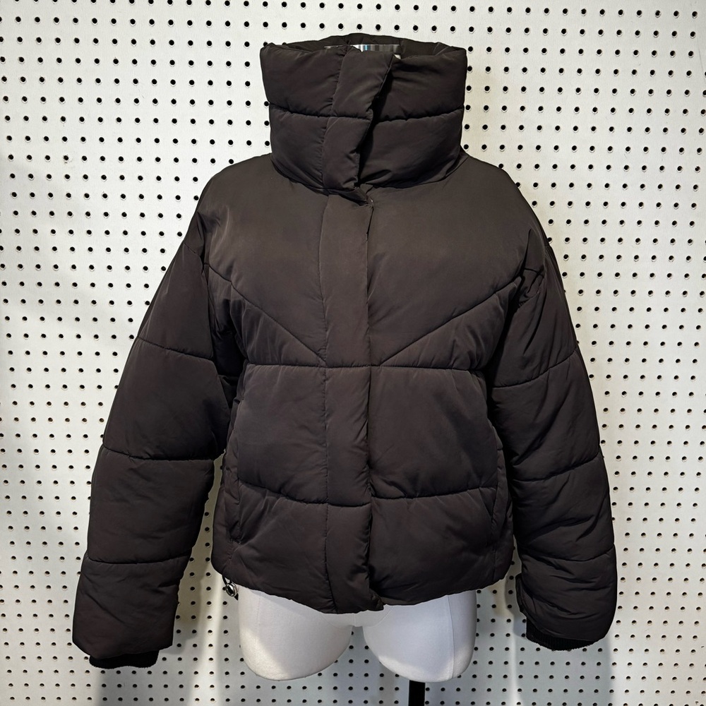 Topshop |‎ Black Puffer Cocoon Coat Parka Sz. 6